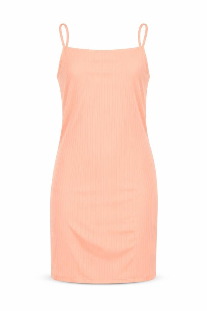 Primark Womens Pink Polyester Tank Dress Size 6 Square Neck Pullover