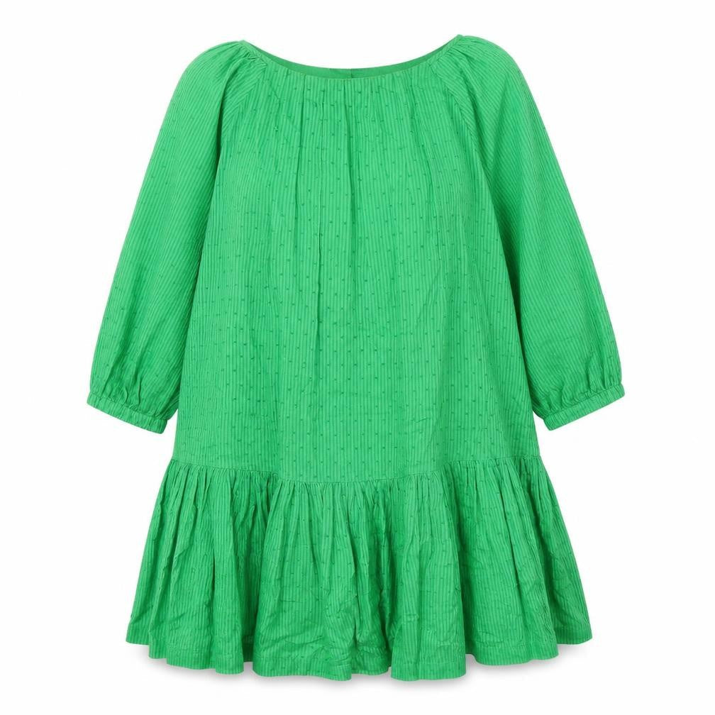 NEXT Womens Green Geometric 100% Cotton A-Line Size 12 Round Neck Pullover