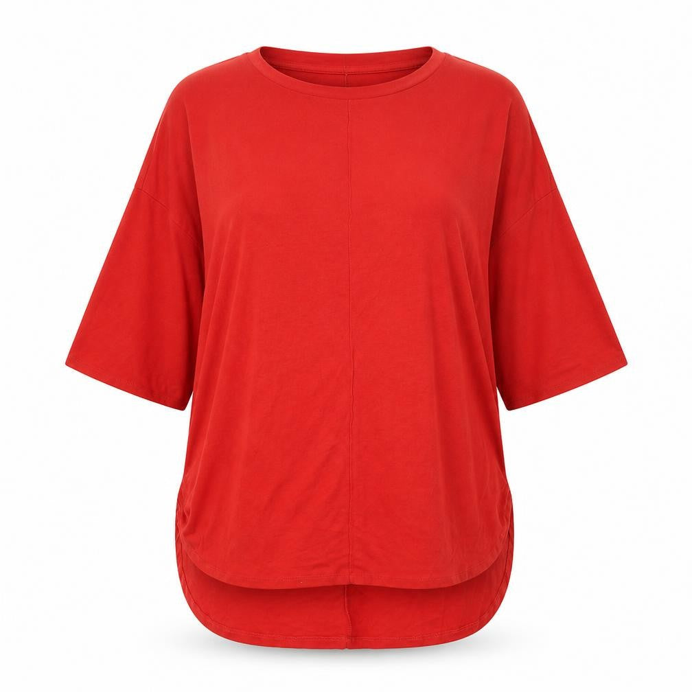 Primark Womens Red Round Neck Polyester Pullover Jumper Size 14