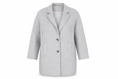 Tu Womens Grey Polyester Jacket Blazer Size 8