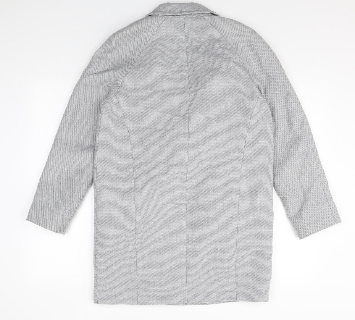 TU Womens Grey Polyester Jacket Blazer Size 8