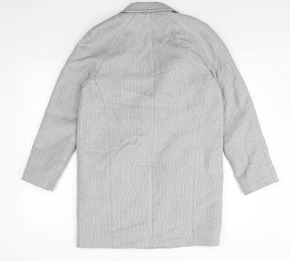 Tu Womens Grey Polyester Jacket Blazer Size 8