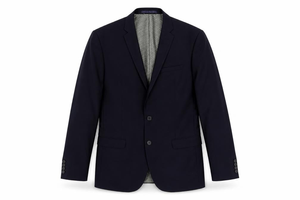 limehaus Mens Black Polyester Jacket Blazer Size 40 Regular