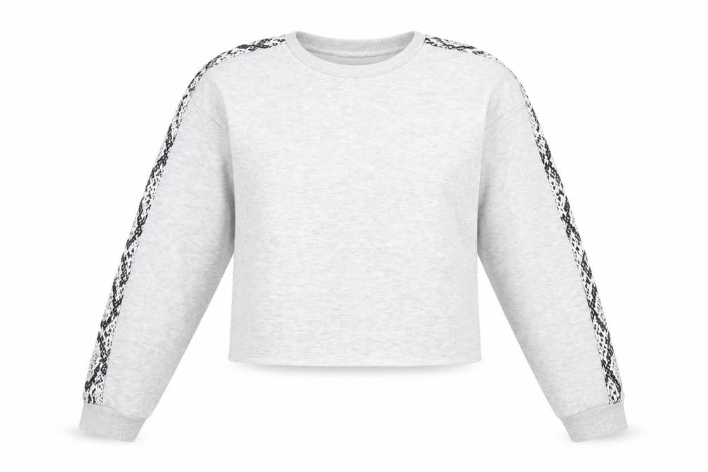 Candy Couture Girls Grey Cotton Pullover Sweatshirt Size 15 Years Pullover