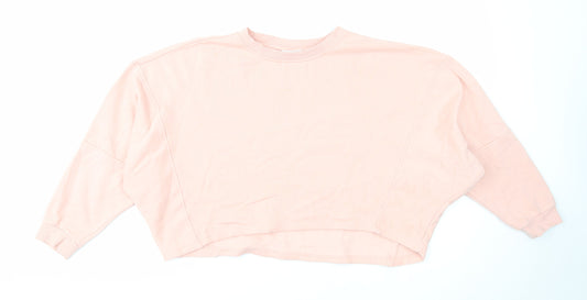 Noisy may Womens Pink Cotton Pullover Sweatshirt Size S Pullover