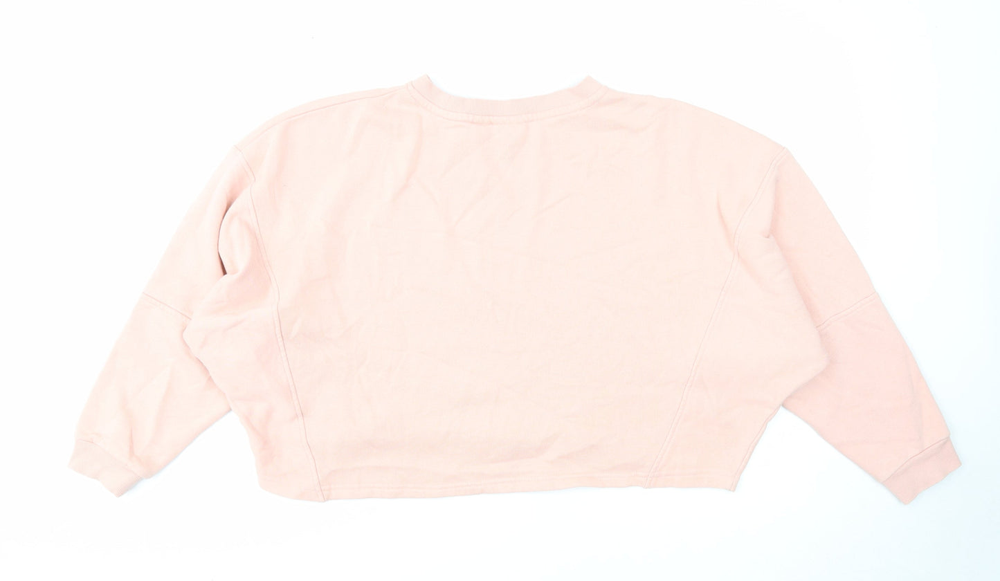 Noisy may Womens Pink Cotton Pullover Sweatshirt Size S Pullover