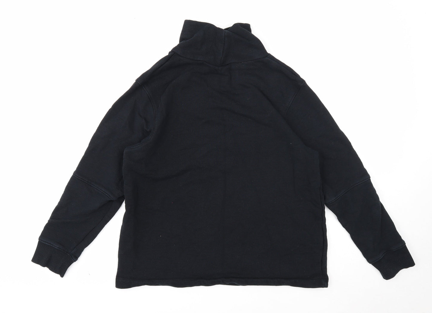 Marks and Spencer Womens Black Cotton Pullover Sweatshirt Size 14 Pullover