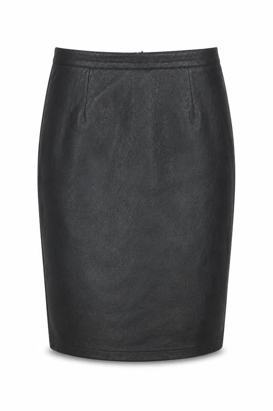 YNONYME Womens Black Polyester Straight & Pencil Skirt Size 12 Zip