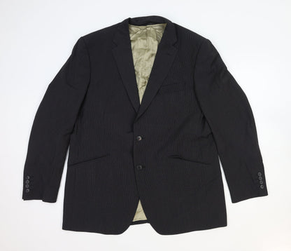 Marks & Spencer Mens Grey Wool Jacket Blazer Size M Regular