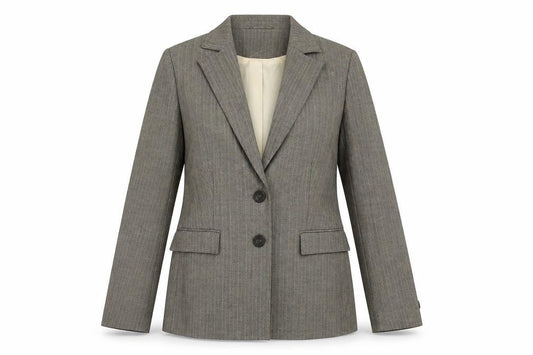 Atmosphere Womens Beige Polyester Jacket Blazer Size 12