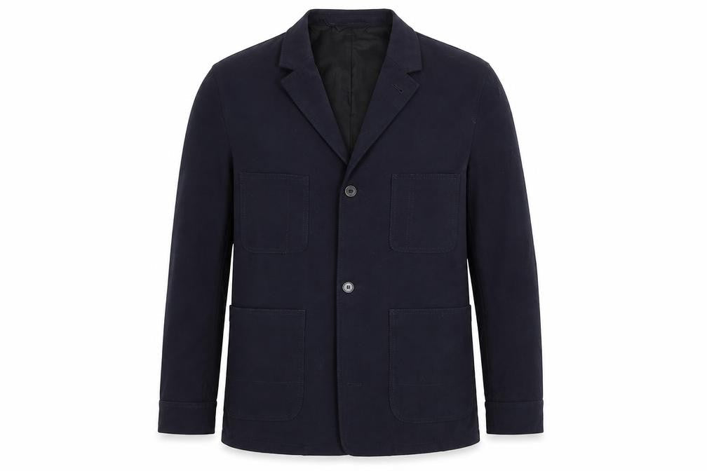 Zara Womens Blue Polyester Jacket Blazer Size M
