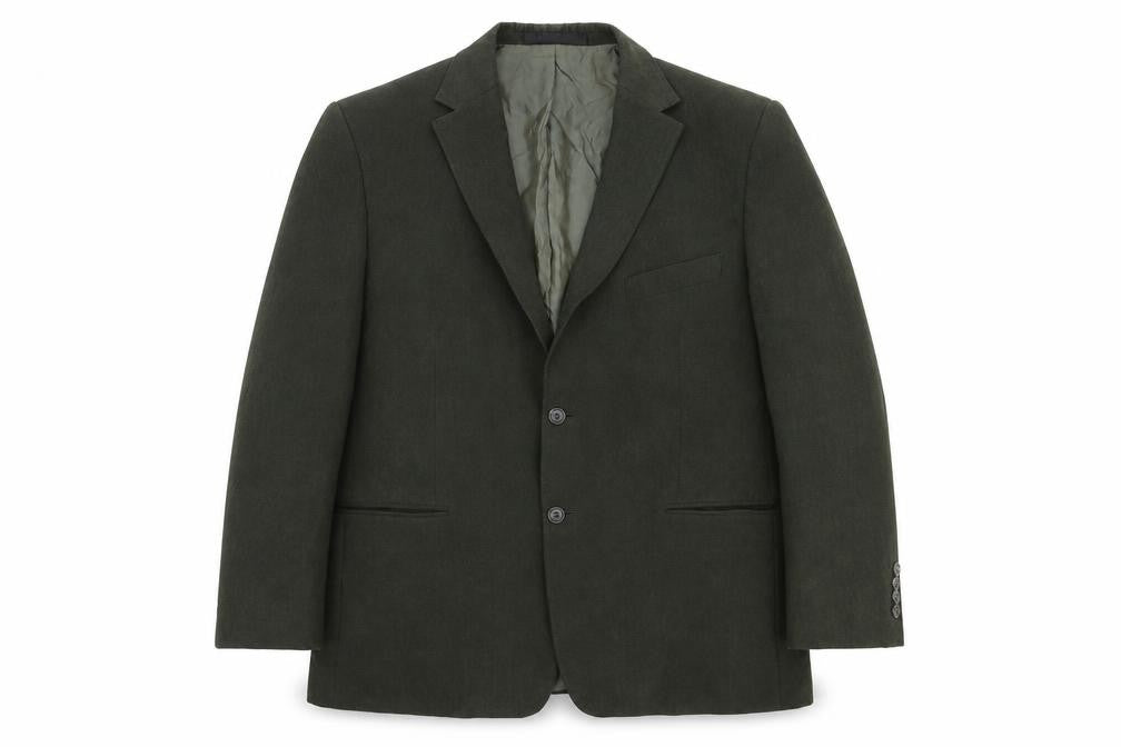 Marks & Spencer Mens Green Polyester Jacket Blazer Size S Regular