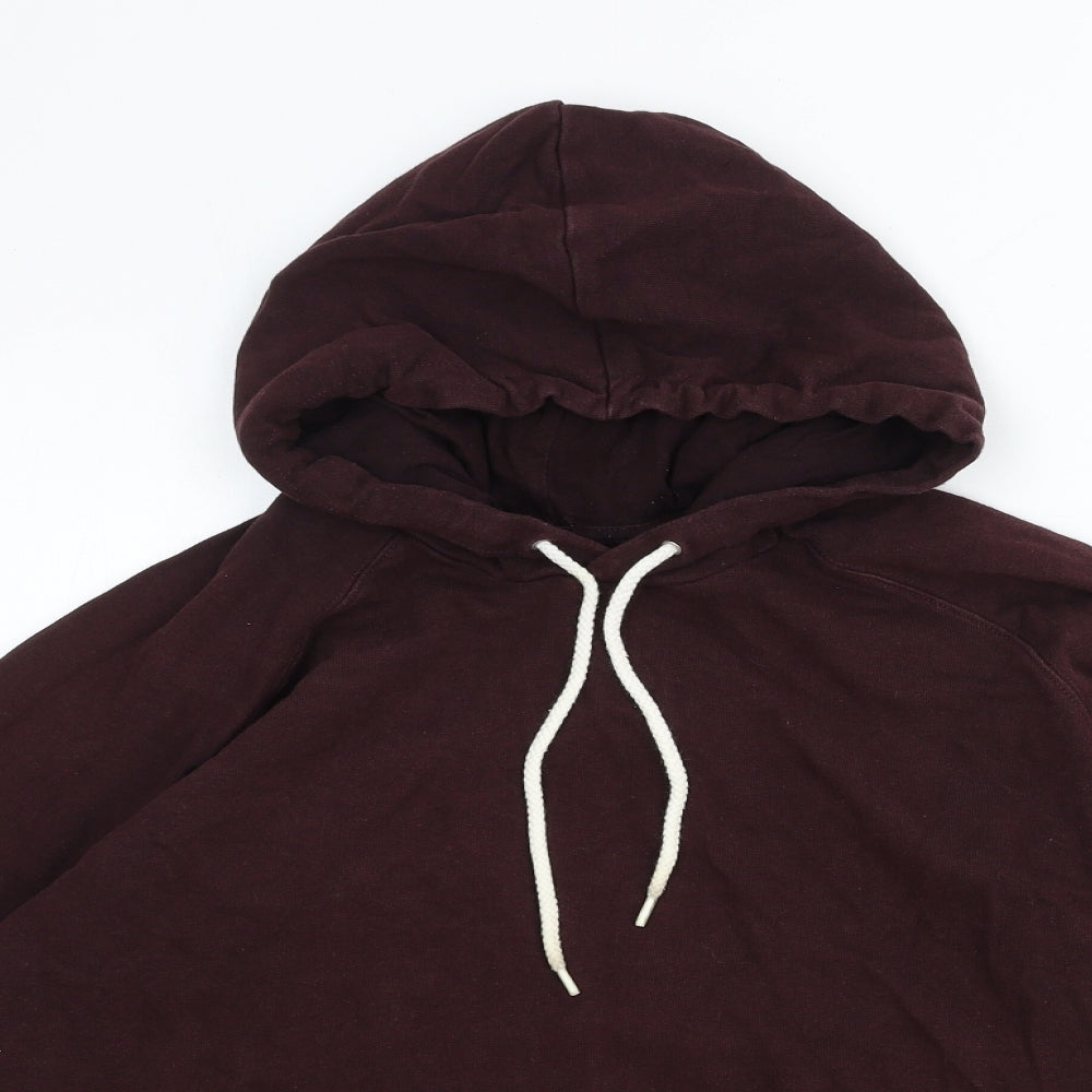 ASOS Womens Brown Polyester Pullover Hoodie Size L Pullover