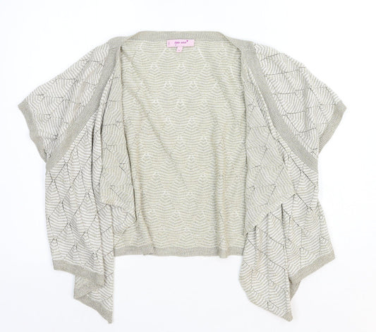 Per Una Womens Beige V-Neck Acrylic Cardigan Jumper Size 16
