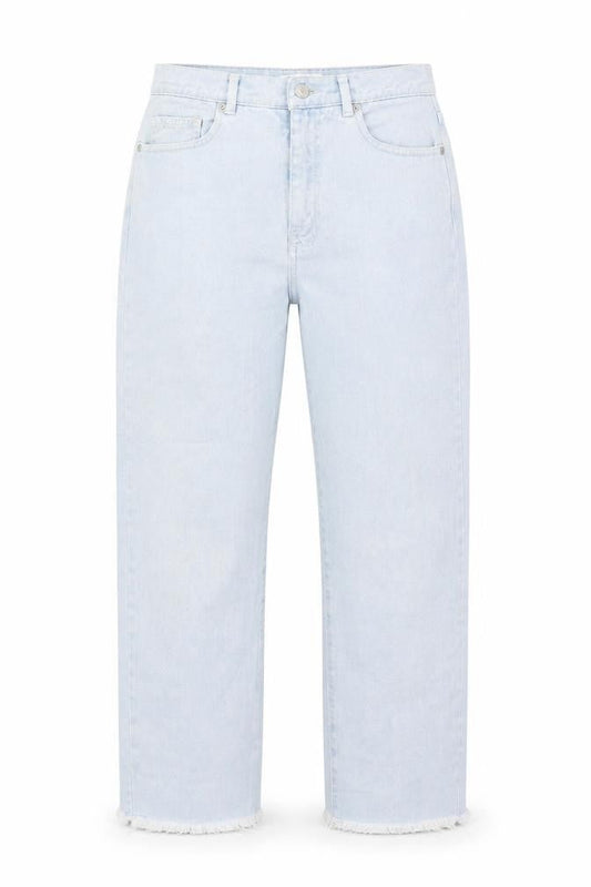 Pull&Bear Womens Black Cotton Straight Jeans Size 8 Regular Zip - Distressed Hems