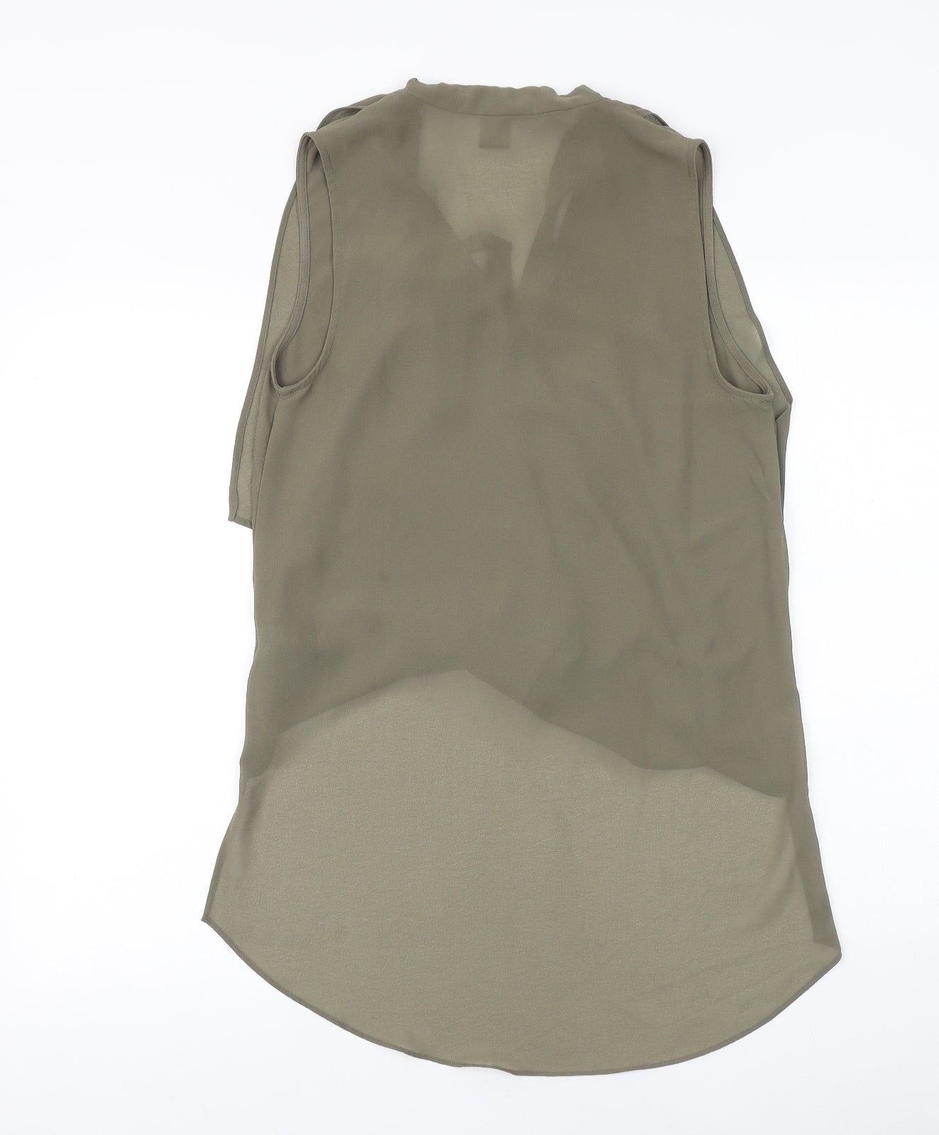 Love 21 Womens Green Polyester Basic Blouse Size XS V-Neck