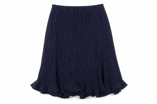 Preworn Womens Blue Viscose Swing Skirt Size 30 in