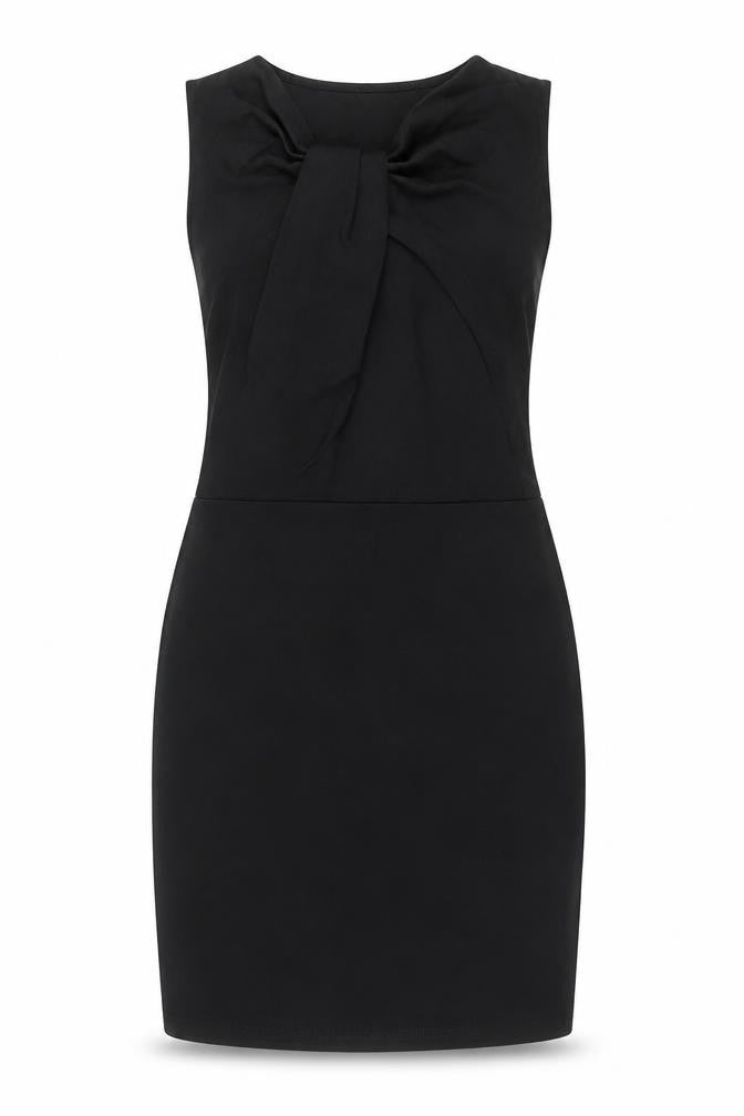 Topshop Womens Black Polyamide A-Line Size 10 Round Neck Pullover