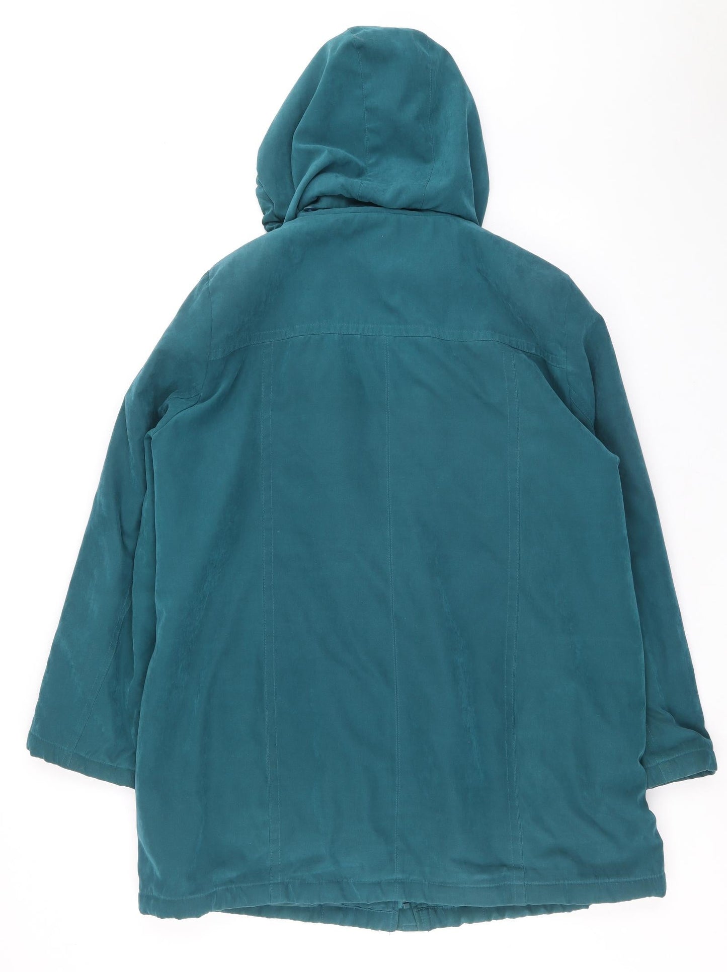 Bonmarche Womens Blue Overcoat Coat Size M Zip