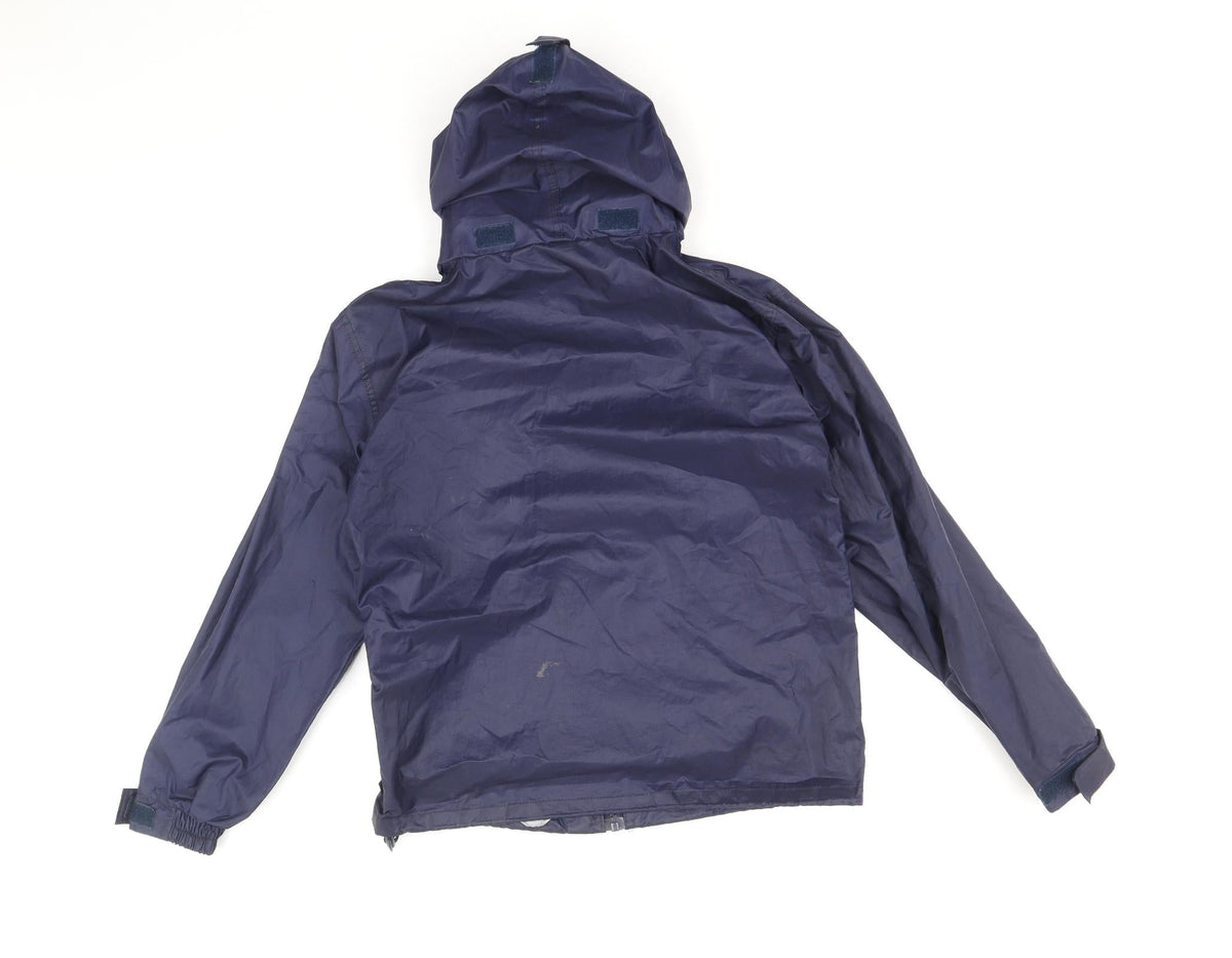 Tri-Balance Boys Blue Windbreaker Jacket Size 7-8 Years Zip