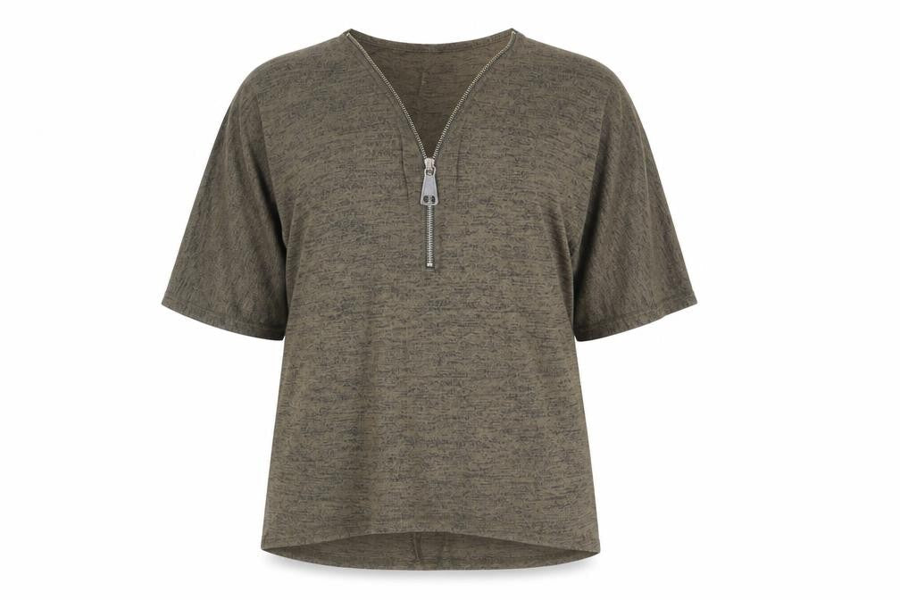 New Look Womens Green V-Neck Viscose Pullover Jumper Size M