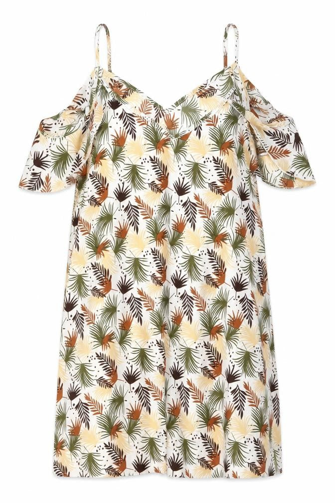 SheIn Womens Multicoloured Floral Polyester A-Line Size L V-Neck Pullover