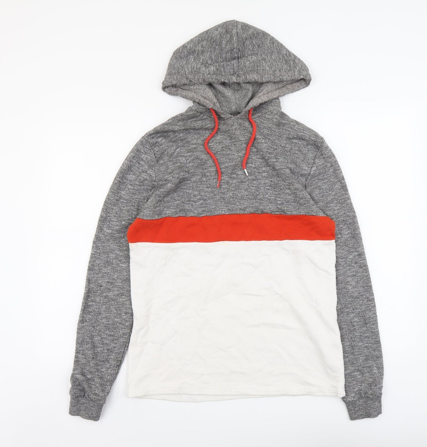 ASOS Mens Multicoloured Cotton Pullover Hoodie Size XS