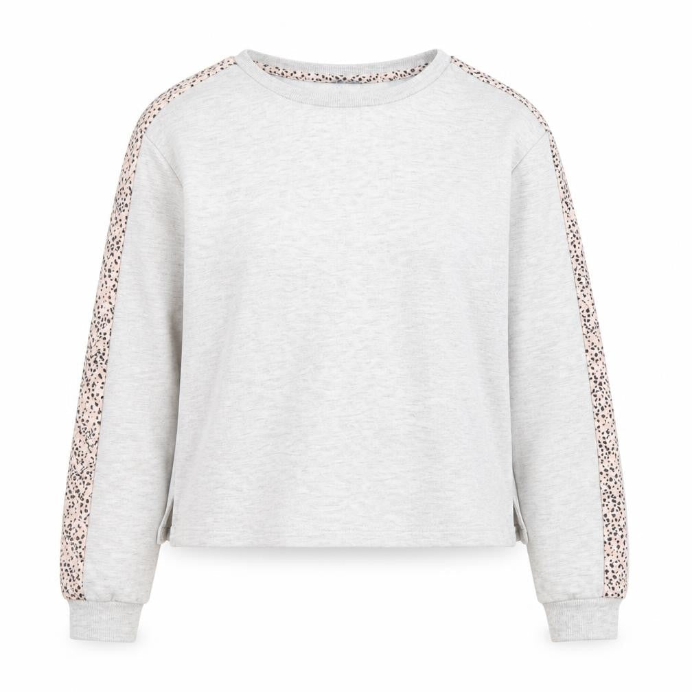 New Look Womens Grey Cotton Pullover Sweatshirt Size 8 Pullover