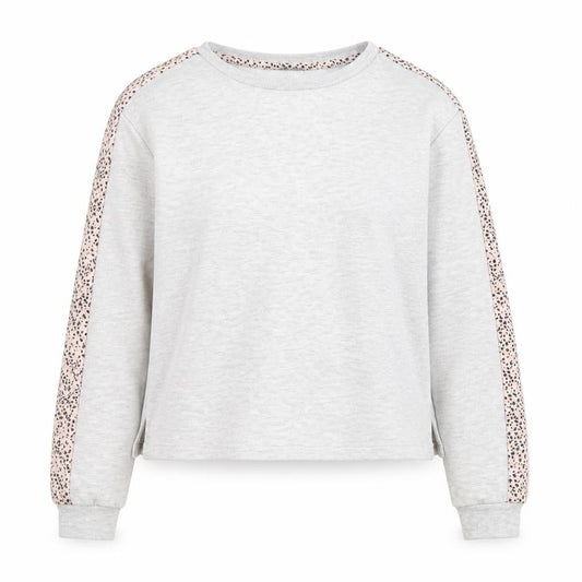 New Look Womens Grey Cotton Pullover Sweatshirt Size 8 Pullover