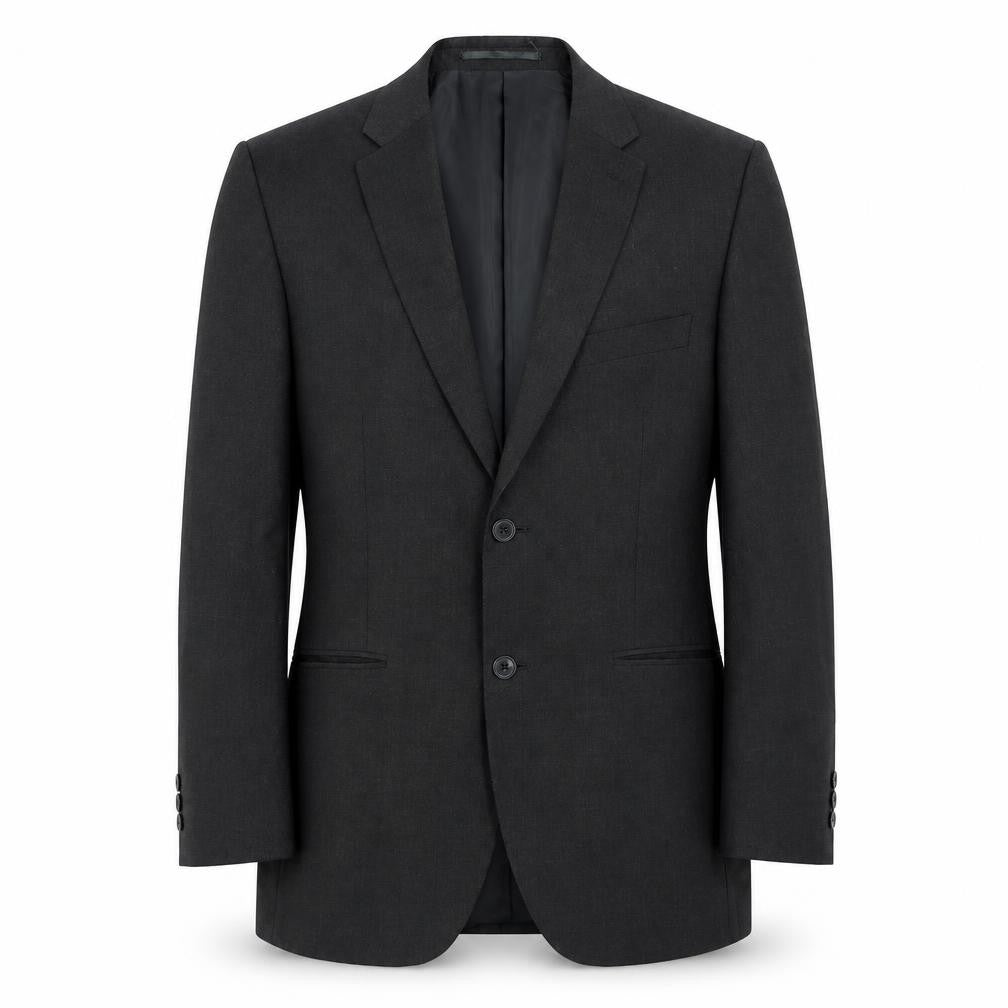Karl Jackson Mens Grey Polyester Jacket Blazer Size 38 Regular