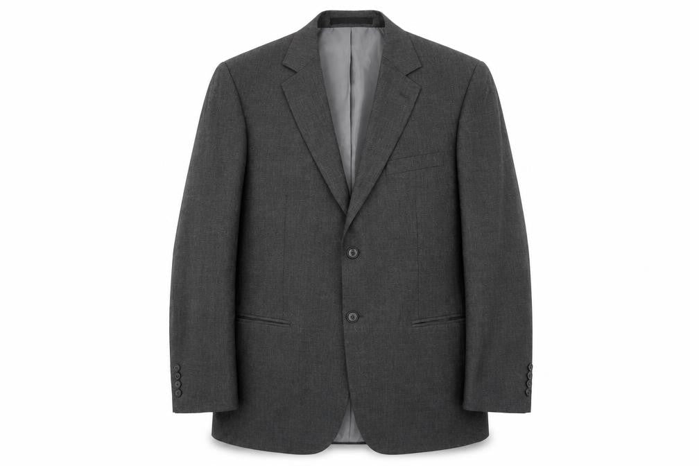 Marks & Spencer Mens Grey Polyester Jacket Blazer Size 40 Regular