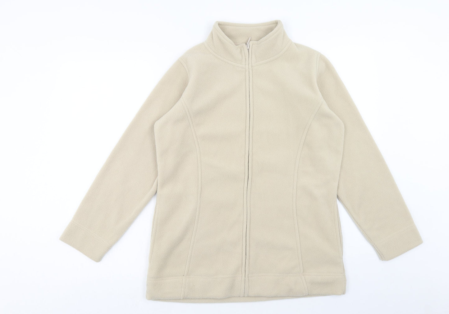EWM Womens Beige Jacket Size S Zip