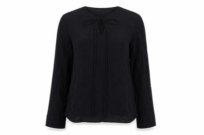 Zara Womens Black Viscose Basic Blouse Size S V-Neck