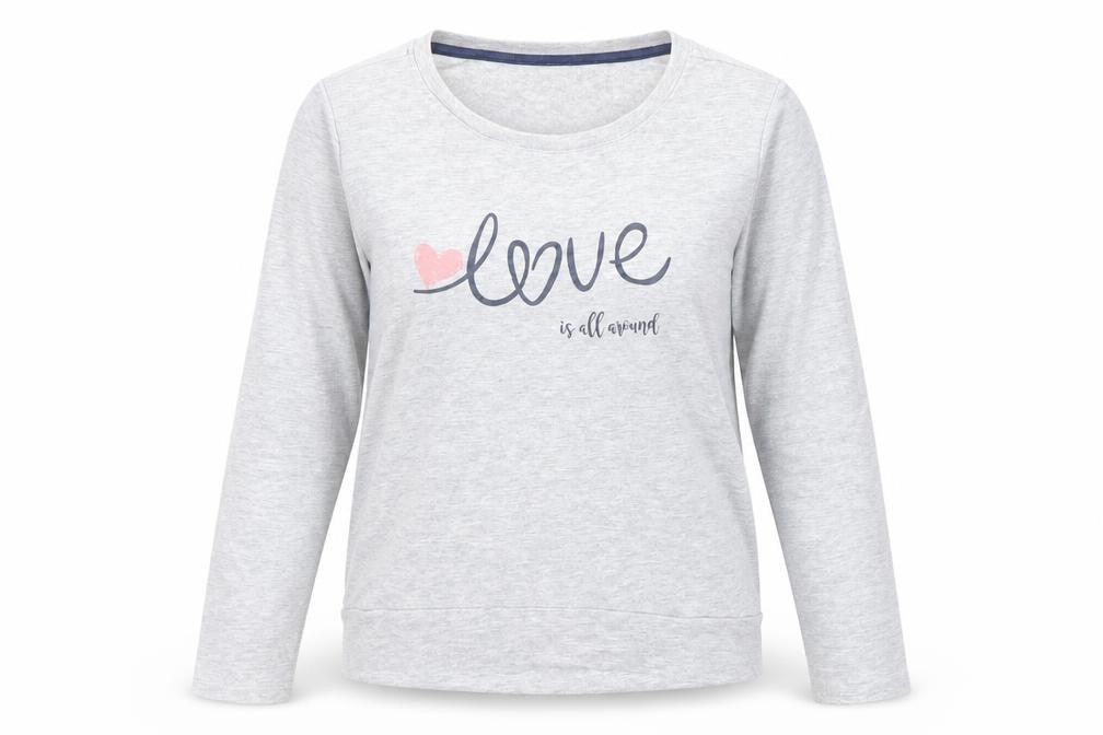 Avenue Womens Grey Cotton Full Zip Sweatshirt Size 8 Pullover - Love