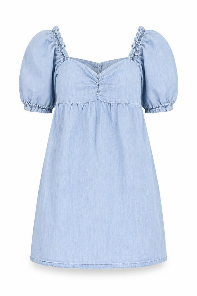 H&M Womens Blue Cotton Mini Size 12 Sweetheart Pullover