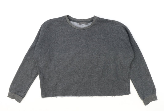 Marks and Spencer Womens Grey Polyester Basic T-Shirt Size 2XS Round Neck