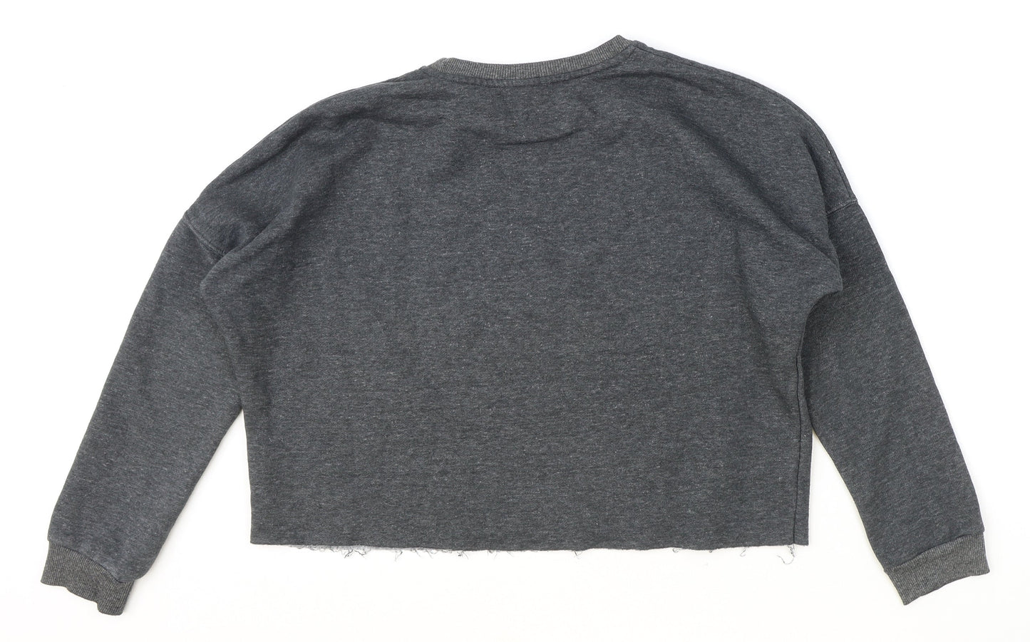 Marks and Spencer Womens Grey Polyester Basic T-Shirt Size 2XS Round Neck