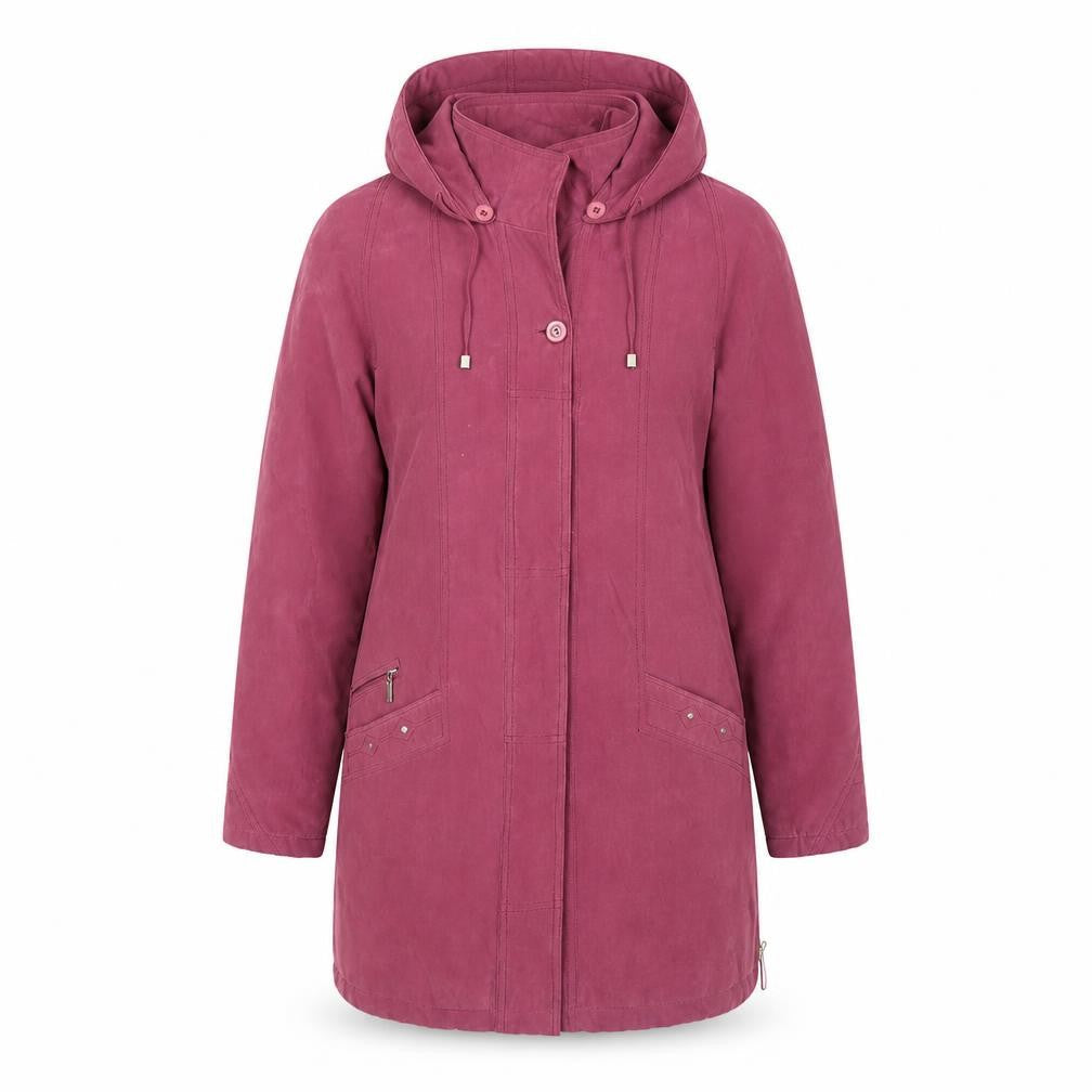 Eliza Gray Womens Purple Overcoat Coat Size 10 Zip