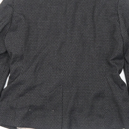 Next# Womens Black Polyester Jacket Blazer Size 10
