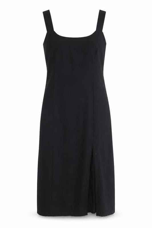 Classics Womens Black Polyester A-Line Size 12 Scoop Neck Zip