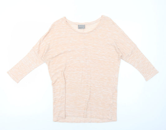 VERO MODA Womens Pink Polyester Basic T-Shirt Size XS Round Neck