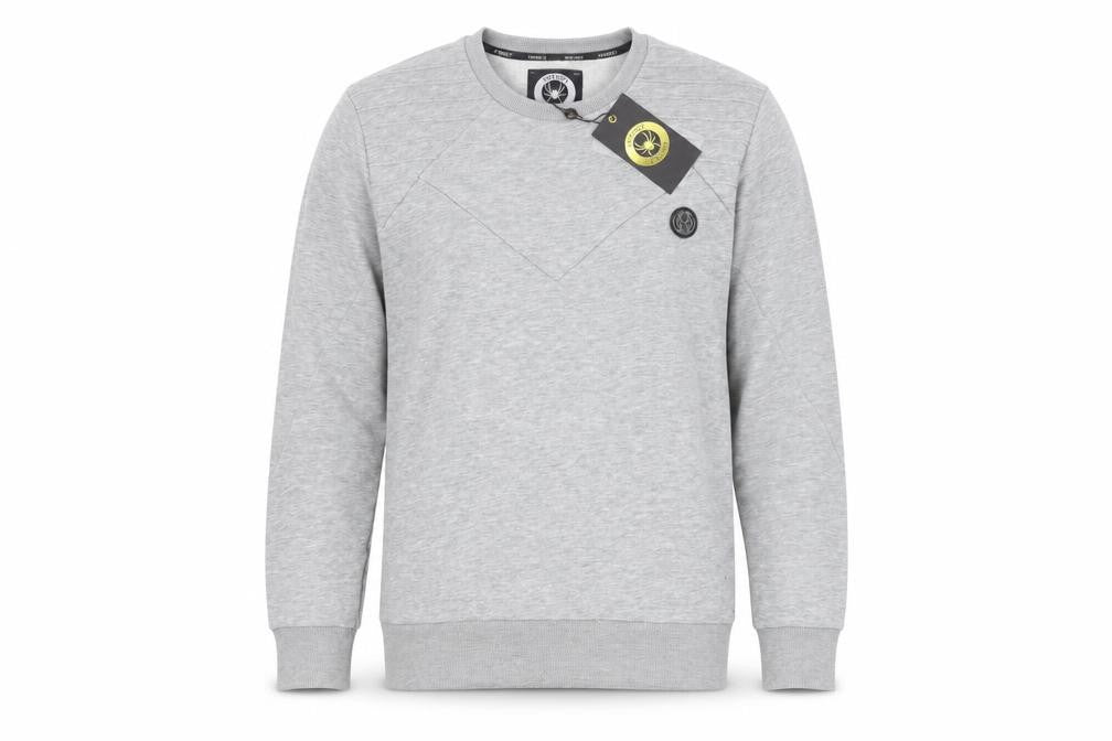 Intense Mens Grey Cotton Pullover Sweatshirt Size M