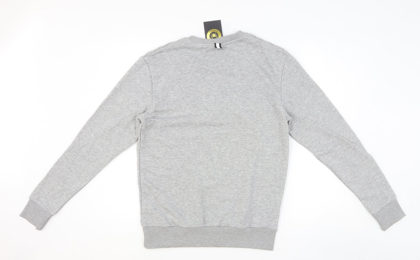 Intense Mens Grey Cotton Pullover Sweatshirt Size M