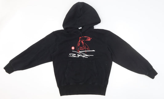 Preworn Womens Black Cotton Pullover Hoodie Size XS Pullover