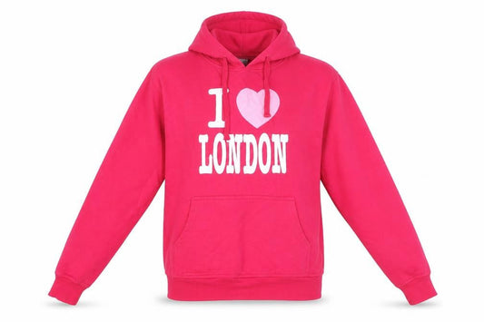 Womens Purple Cotton Pullover Hoodie Size S Pullover - I Love London