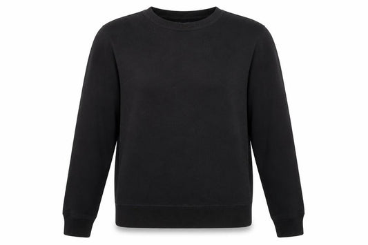 Amazon Womens Black Cotton Pullover Sweatshirt Size M Pullover
