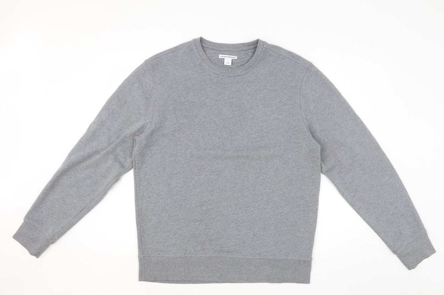 Amazon Womens Grey Cotton Pullover Sweatshirt Size M Pullover