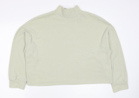 New Look Womens Green Polyester Pullover Sweatshirt Size M Pullover