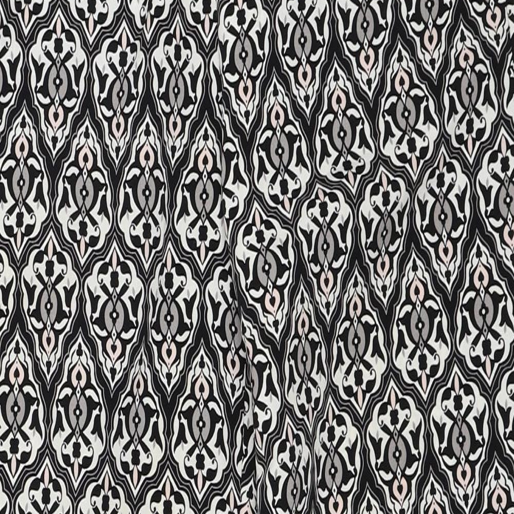 H&M Womens Black Geometric Polyester Windbreaker Trousers Size 8 Regular