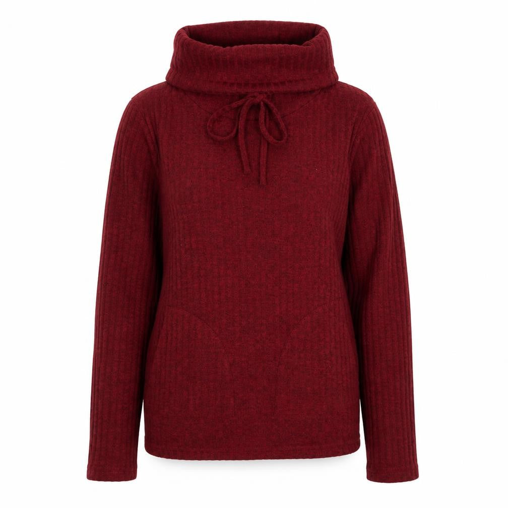 SheIn Womens Red Roll Neck Polyester Pullover Jumper Size XS - Ribbed